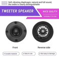 thumbnail image 5 of 2Pcs Tweeter 1.5Inch 6Ohm 30W Dome Silk Film Tweeter Hifi Treble Speaker Audio Loudspeaker with Heat, 5 of 5