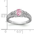 thumbnail image 2 of Primal Gold 14 Karat White Gold 6x4mm Oval Pink Tourmaline and Diamond Ring, 2 of 4