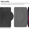 thumbnail image 5 of Dteck Case for Samsung Galaxy Tab S10 Plus 12.4 inch (SM-X820/X826B) 2024,Ultra Slim Leather Tri-Fold Stand Case Auto Wake/Sleep Cover for Galaxy Tab S10+ 12.4 inch 2024,Black, 5 of 9
