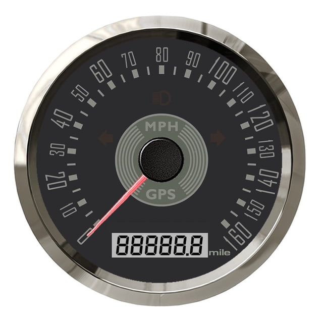 85mm GPS Speedometer 0-160MPH With Turning Light Speed Gauge For Marine Boat Car Motorcycle Accessories