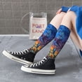 thumbnail image 5 of Naloa Neon Shanghai Cityscape Night Knee Socks, High Socks Long Stretchy Sock Women Knee High Stocking, Long Socks for Women, 5 of 6