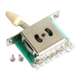 thumbnail image 4 of Fiocias Pickup Selector Switch Electric Guitar Accessory Pickup Lever Switch Replacement Part Musical Instrument Attachment Component With Screws Mounting Hardware Quiet Switching Yellow 3 Way, 4 of 8