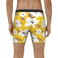 thumbnail image 4 of Cauagu Lilies Flowers Print Men's Boxer Briefs, Funny & Cute Underwear Elastic Waistband Briefs Ideal Gift for Men,1-Pack, 4 of 7