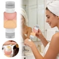 thumbnail image 2 of Junepar 2-in-1 Travel Size Toiletry Bottle Dispenser Leak Proof Silicone Travel Container for Shampoo Lotion Soap 150ml/5oz Portable Travel Bottles for Luggage Gym & Camping, 2 of 7