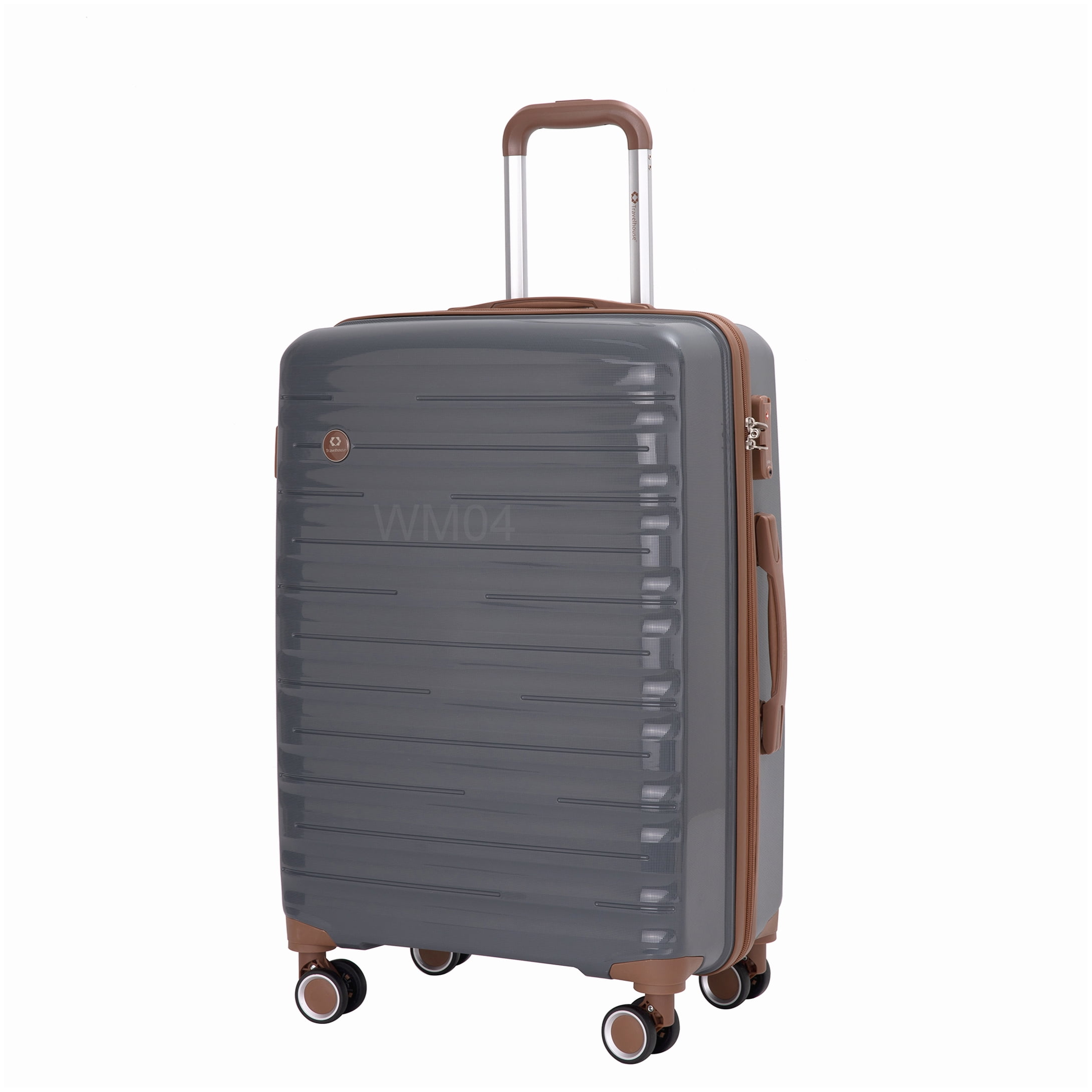 MANGIJOY TSA Lock Hardshell Luggage Set 5-Piece: Expandable Carry-On, Checked Bags, Travel &; Toiletry Bag, Spinner Wheels