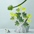 thumbnail image 2 of 2 piezas de hojas artificiales de imitación de álamo temblón, pequeñas hojas falsas, ramas de árbol para decoración del hogar, ramas verdes para jarrón., 2 of 6