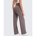 thumbnail image 5 of G4Free Maternity Pants Over The Belly Yoga Dress Work Pregnancy Pants Stretchy Lounge Wide Leg Trousers with Pockets, 5 of 7