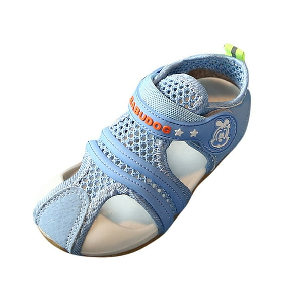 Fjofpr Shoes for Girls Clearance Toddler Shoes for Boys Toddler Girl Shoes Beach Shoes for Kids Summer Children Kids Baby Girls Boys Mesh Closed Toe Beach Sport Sneakers Shoes