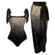thumbnail image 1 of Traje De Baño Damas 2 piezas de traje de baño de playa para mujer con cordones y vestido para deportes acuáticos (M dorado), 1 of 9