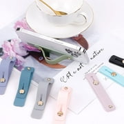 8 Pcs Phone Grip Straps, Self Adhesive Phone Loop Finger Holder, Silicone Portable Phone Stand (Universal)