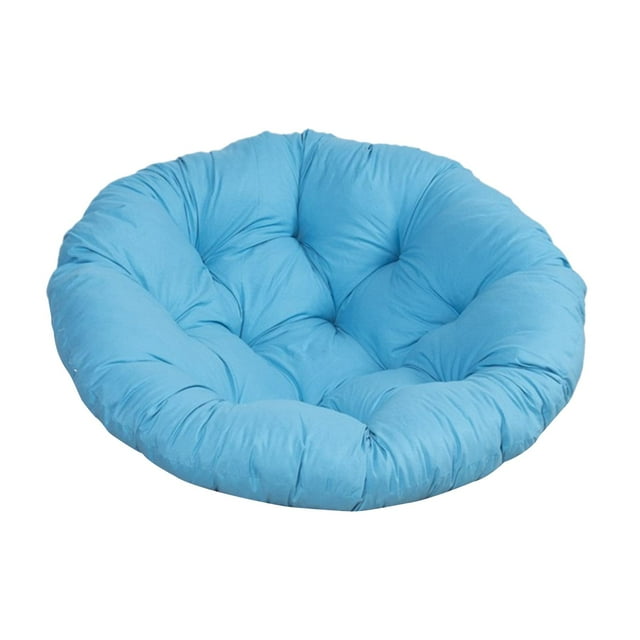 GROWTH TANK Egg Chair Cushion 40cm Rattan Cushion for Hammock Wicker Chair Rocking Chair Blue