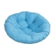 thumbnail image 5 of Cojín redondo acolchado para silla de 50 cm (solo cojín) con cesta colgante transpirable Cielo azul, 5 of 9