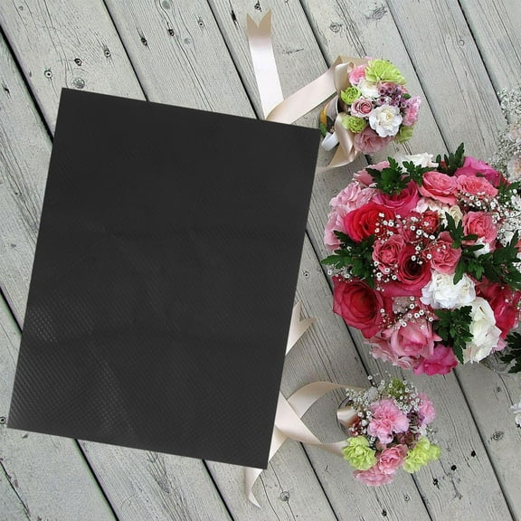 FELTECHELECTR 10 Pcs Brown Paper for Flowers Bouquet Floral Paper for Bouquets Black Kraft Paper Protection for Personal Use