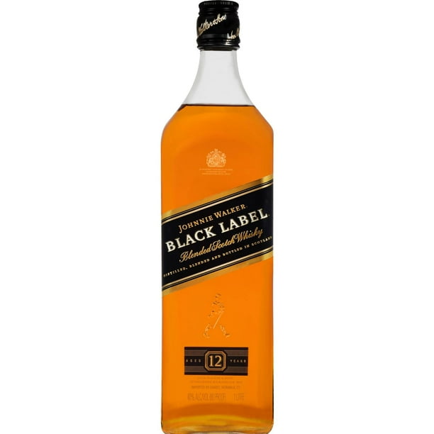 Johnnie Walker BLACK LABEL ウイスキー　12年　1L Johnnie Walker Black Label Blended Scotch Whisky 1L