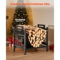 thumbnail image 6 of KFFKFF Indoor Firewood Rack Wood Storage Stand Powder‑Coated Steel 1.5 ft, Black, 6 of 9