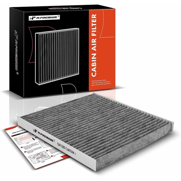 A-Premium Cabin Air Filter with Activated Carbon Compatible with Jeep Cherokee 2019 2020 2021 2022 2023, Behind Glove Box, Replace# 68410725AA