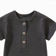 thumbnail image 3 of Newborn Baby Girl Boy Clothes Summer Outfits Infant Short Sleeve Romper Jumpsuit Cotton Solid Color T-Shirt Bodysuit Bodysuit Cute Newborn Clothes Girl Kaprioy Girls Summer Outfits, 3 of 4