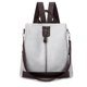 thumbnail image 1 of Mochila de PU para mujer, bolso de hombro convertible para viaje, de diseñador, informal, para universidad, 30x29x12cm, 1 of 7