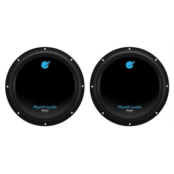 Planet Audio AC10D 10" 1500 Watt 4 Ohm Dual Voice Coil Car Audio Subwoofer, Pair