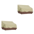thumbnail image 2 of bedienty Chair Cover Furniture Storage Lounge Deep Seat Dustproof Foldable Covers Drawstring Protector Outdoor for Protection Beige + coffee 2Set, 2 of 6