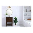 thumbnail image 2 of Gene 2 light Brass and Clear glass Wall sconce, 2 of 4