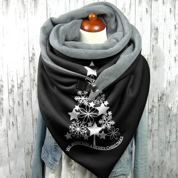 Black Scarf Shawls and Wraps Cotton Scarf Russian Babushka Women's