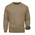 thumbnail image 5 of Dovford Men's Crewneck Sweatshirt Warm Sherpa Lined Sweatshirts Heavyweight Long Sleeve Underwear Winter Fleece Pullover, 5 of 7