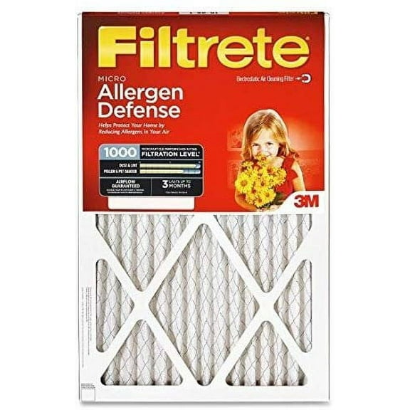 16x24x1 15.7 x 23.7 Filtrete Allergen Defense 1000 Filter by 3M 4 Pack