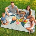 thumbnail image 7 of Colorful Floral Bohemia Waterproof Picnic Blanket with Foldable Zipper, Suitable for Outdoor Use, Suitable for Travel, Camping, Beaches, Parks, Grasslands, Picnic Blanket Accessories, 7 of 7