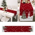 thumbnail image 2 of TIELUTT Border Christmas Table Flag Linen Printed Snowman Old Man Table Mat Atmosphere Christmas and Tablecloth Gender Reveal Runners for Dresser Top Baby Table Fall Table Small Christmas Table, 2 of 7