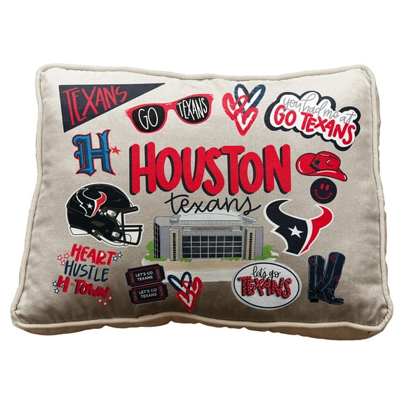 Pegasus Houston Texans 19" Loco Fan Canvas D-cor Pillow