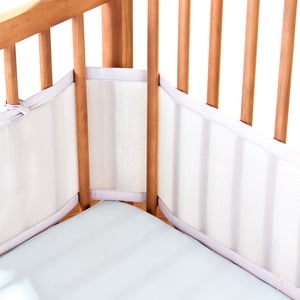 Breathable Mesh Crib Liner, Gray