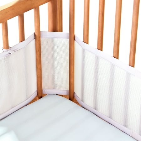 Parent's Choice Breathable Mesh Crib Liner for Full-Size Cribs, Gray