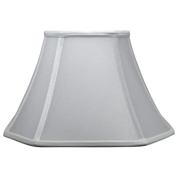 Urbanest 12" Silk Square Cut Lampshade, Off-White