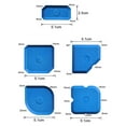 thumbnail image 5 of 5pcs Silicone Caulking Tools Set Kit Sealant Finishing Tool Grout Scraper for Kitchen Bathroom Floor Window Sealant Sealing Sink Joint,Blue, 5 of 8