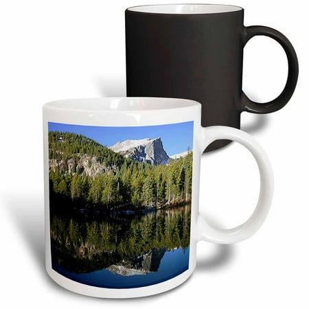 

3dRose Hallett Peak Nymph Lake Rocky Mountain National Park Magic Transforming Mug 11oz