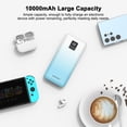 thumbnail image 3 of ASPERX 2-Pack Power Bank 10000mAh, Portable Phone Charger Power Battery Pack, Dual-USB & LED Display, Type C Cable, 3 of 11