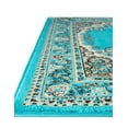 thumbnail image 4 of Unique Loom Reza Collection Area Rug - Washington (3' 1" x 16' 5" Runner Turquoise/Black), 4 of 5