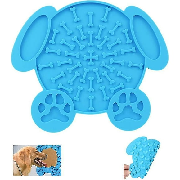 Tapis à Lécher de 8 Pouces pour Chiens en Silicone Grands Tapis à Lécher pour Chiens