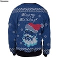 thumbnail image 4 of Sudadera navideña de Nochevieja de Papá Noel para hombre y mujer, suéter navideño feo con estampado 3D novedoso, jersey para parejas, jersey para fiestas navideñas, 4 of 5