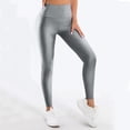 thumbnail image 6 of Cellulite Compression 3D Leggings Push Up Yoga Pants Scrunch Butt Compression Legging 3D Gym Leggings for Women No Curling Lift Pants Tummy Control Compression Pants High Waisted Leggings Silver L, 6 of 7
