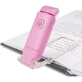 thumbnail image 1 of (Rose) Lampe de Lecture USB Liseuses LED Rechargeable avec Lampe de Lecture pour lire au lit Pince 3 Niveaux Lumineuse Réglable Pliable mini clip Lampe, 1 of 5