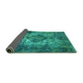 thumbnail image 2 of Ahgly Company Indoor Rectangle Oriental Turquoise Blue Industrial Area Rugs, 2' x 5', 2 of 4