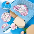 thumbnail image 4 of 11.8 x 10.4 Inch Floral Paper Gift Bags Spring Party Bags with Handles Tissue Rectangle Printed Light Blue Heart Flower Shopping Wrap Storage Paper, 4 of 5