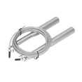 thumbnail image 3 of ZOUSSIQI Corde à Sauter Solide Durable Réglable Flexible Fiable Fournitures d'Exercice Professionnelles Pratiques pour Intérieur Extérieur Alliage d'Aluminium Argent JU316-9417, 3 of 13
