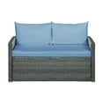 thumbnail image 3 of Vital Outdoor Loveseat, Grey Wicker, 3 of 6