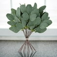 thumbnail image 6 of 30 Pcs Artificial Eucalyptus Stems with White Seeds,Fake Silver Dollar Eucalyptus Leaves Stem Faux Leaf for Wedding Bouquets, Flower Arrangements, Tables Centerpieces, Home Decor, 6 of 8