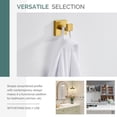 thumbnail image 6 of Angle Simple Towel Hook for Bathroom, SUS 304 Stainless Steel Shower Bath Towel Robe Hanger, Wall Coat Hook, Polished Chrome, 6 of 9