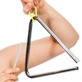 thumbnail image 2 of KAKOWELY Outil de percussion 2 Pcs Bâtons de Fer Triangle Musical Outil de percussion à Main pour Performance Maillets en Fer Triangle Accessoires d'Instrument Pièces de percussion, 2 of 4