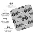 thumbnail image 4 of Disketp Gray Tractor Funny Coasters,4 Pcs Leather Coasters With Holder, Perfect Housewarming Hostess Gifts,Protect Furniture From Water Marks Scratch, 4 of 9